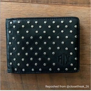 Armani Exchange studded wallet